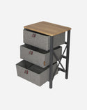 Dulap de exterior/biblioteca - 3 sertare/cosuri - Model Northwood