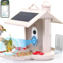 Mangiatoia per uccelli con fotocamera e riconoscimento uccelli AI per il giardino - Con cella solare integrata