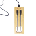 Kachen a Fritten Thermometer - WIFI mat Fritten APP - Repeater suergt fir eng laang Distanz tëscht dem Handy - Uewen, Grill oder Pan.