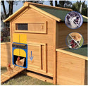 Automatski kokošinjac otvara/zatvara s kokošinjcem - Baterija, solarne ćelije i/ili utičnica za punjenje