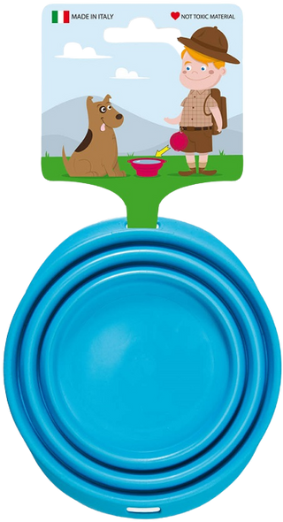  modry Miska na jídlo nebo vodu pro psa nebo kočku - Skládací tyč - 0,7 litru - Několik barev