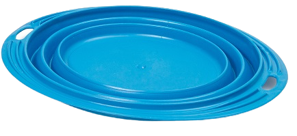 Maisto ar vandens dubuo šuniui ar katei - Sulankstomas baras - 1,0 litro - Kelios spalvos