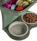 Μπολ για τροφοδοσία και νερό - Πρακτική βάση για όρθια ή κρέμασμα - Αποθηκευτικός χώρος
