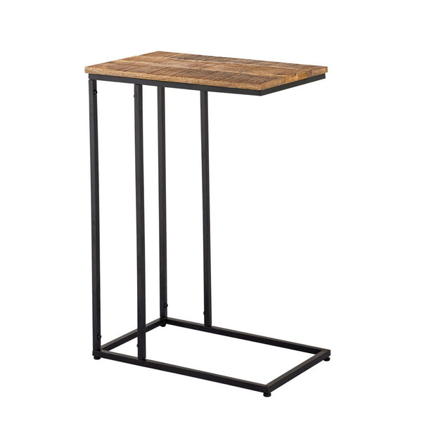 Odkládací stolek s kovovým rámem Toronto a dřevěnou deskou stolu