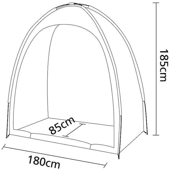 Marquesina para bicicletas - Fabricada en poliéster gris