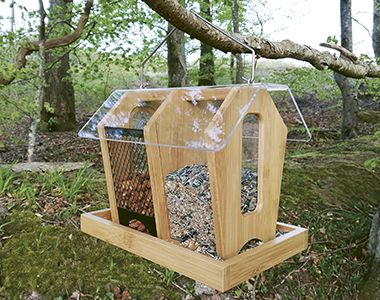 Foderbræt - fuglefoder automat - Dobbelt