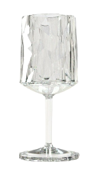 Koziol Copos de vinho - 1 ou 6 peças de super copo - 200 ml (vinho branco)