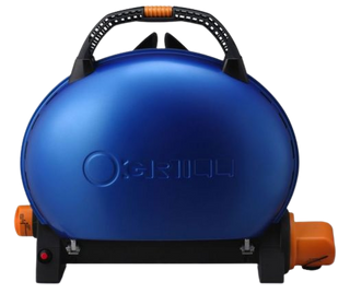  modry O-Grill 500 - krémový, zelený, modrý a oranžový - Plynový gril
