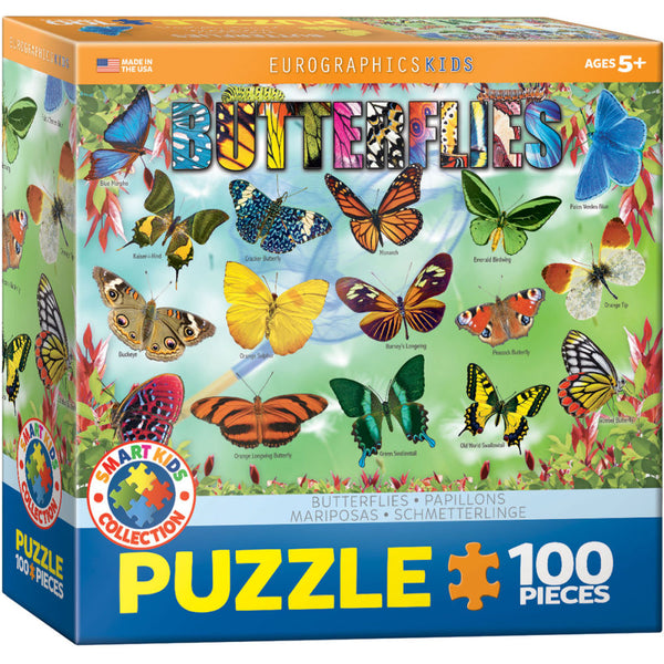 Puzzle - Motýli - 100 dílků