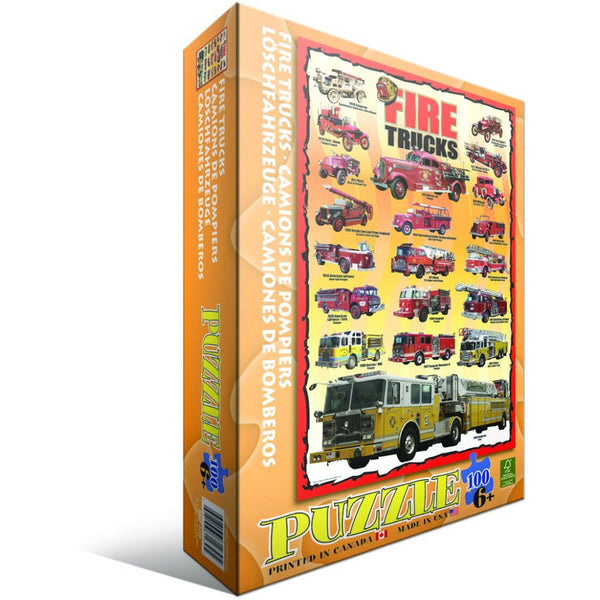 Puzzle - Camiones de bomberos - 100 piezas