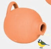 Caixa ninho / caixa de pássaros / casa de pássaros em vaso - para chapins, pardais e estorninhos