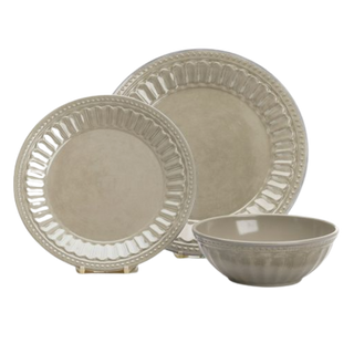 Service Set - Entweder Vintage Beige oder Schatten vu Blo - 12 Stéck