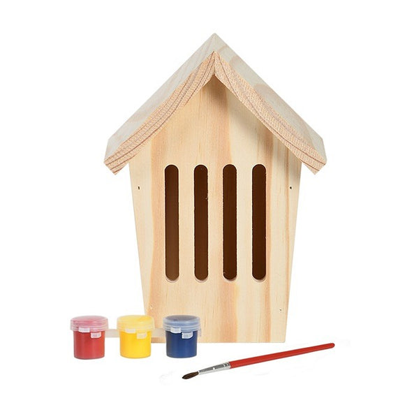 Sommerfuglehus med male sæt - Dekorer dit eget sommerfuglehus - Gør det sammen med børnebørnene sæt