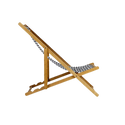Cadeira de exterior - Cadeira de praia de bambu e lona - Modelo Soho