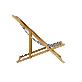 Cadeira de exterior - Cadeira de praia de bambu e lona - Modelo Soho