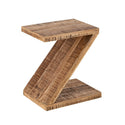 Odkládací stolek dřevo tvar Z - Konferenční stolek Zoro - Květinový stolek - Dřevo mangovník