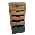 Ladenkast - Ladetoren - Dressoir California natuurlijk mangohout - B 40 / H 92 cm