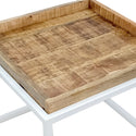 Sofabordsæt med 2 firkantede indlejringsborde - Seattle - metalstel